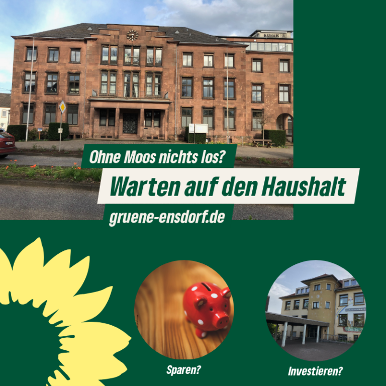 Ohne Moos nichts los? – Warten auf den Ensdorfer Haushalt