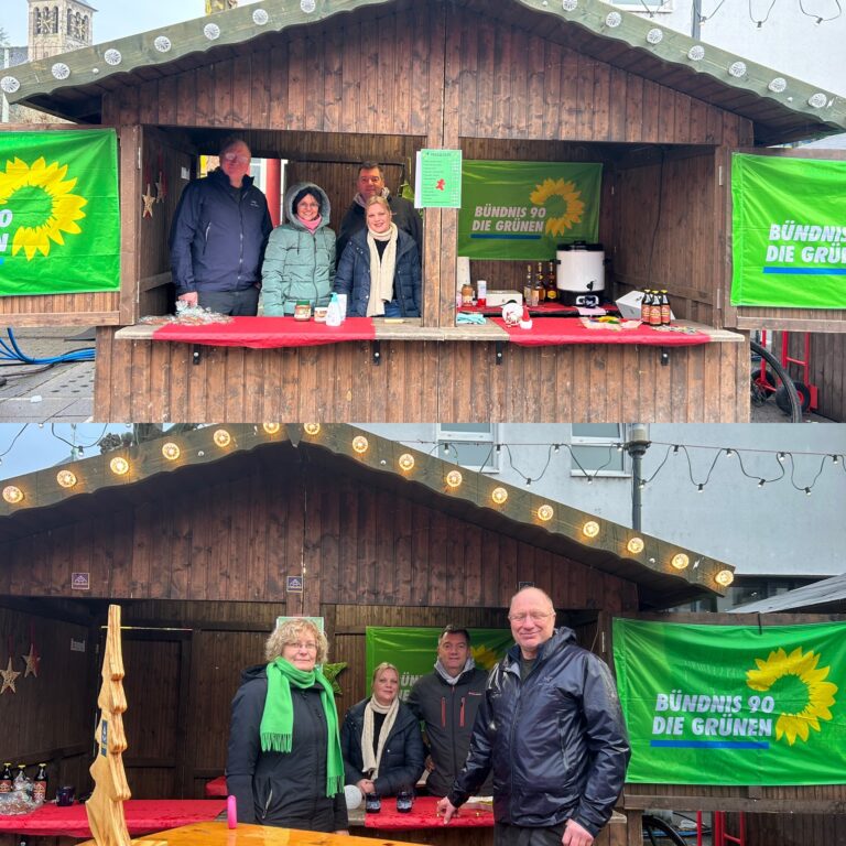 Grüne auf dem Ensdorfer Weihnachtsmarkt