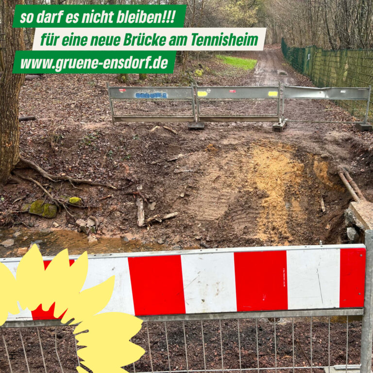 Für eine neue Brücke am Tennisheim