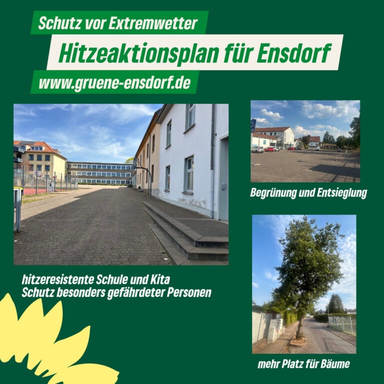 Hitzeaktionsplan für Ensdorf